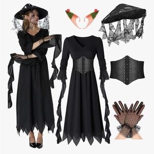 Blosssound Renaissance Mushroom Costume for Women Fairy Cosplay Size Medium